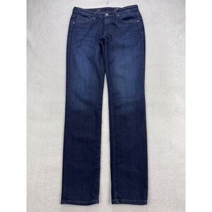 AG Stilt Jeans Women 27x30 Blue Dark Cigarette Whisker Denim